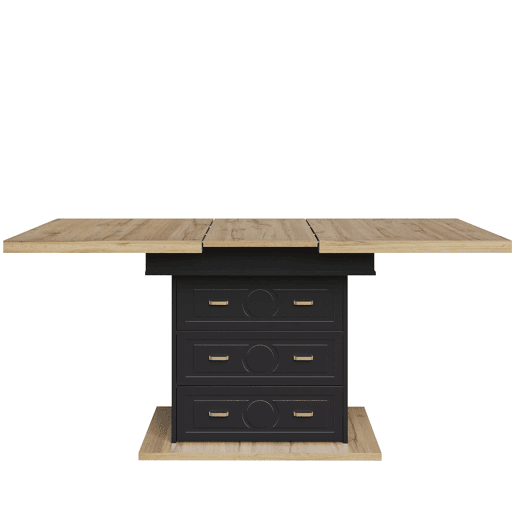 Mesa extensÃvel 110x80x75 cm - Aumento até 140 cm - Para 6 pessoas - Madeira natural Mesa extensÃvel 110x80x75 cm - Aumento até 140 cm - Para 6 pessoas - Madeira natural
