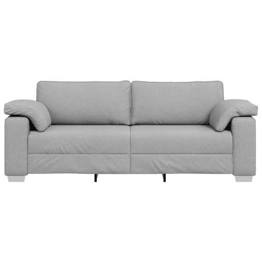 Sofá 3 lugares, Sofá fixo Cinza Nuvem 219 x 77 x 82 cm tecido