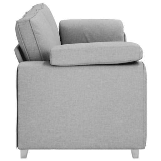 Sofá 3 lugares, Sofá fixo Cinza Nuvem 219 x 77 x 82 cm tecido