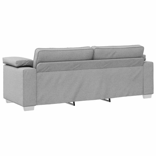 Sofá 3 lugares, Sofá fixo Cinza Nuvem 219 x 77 x 82 cm tecido