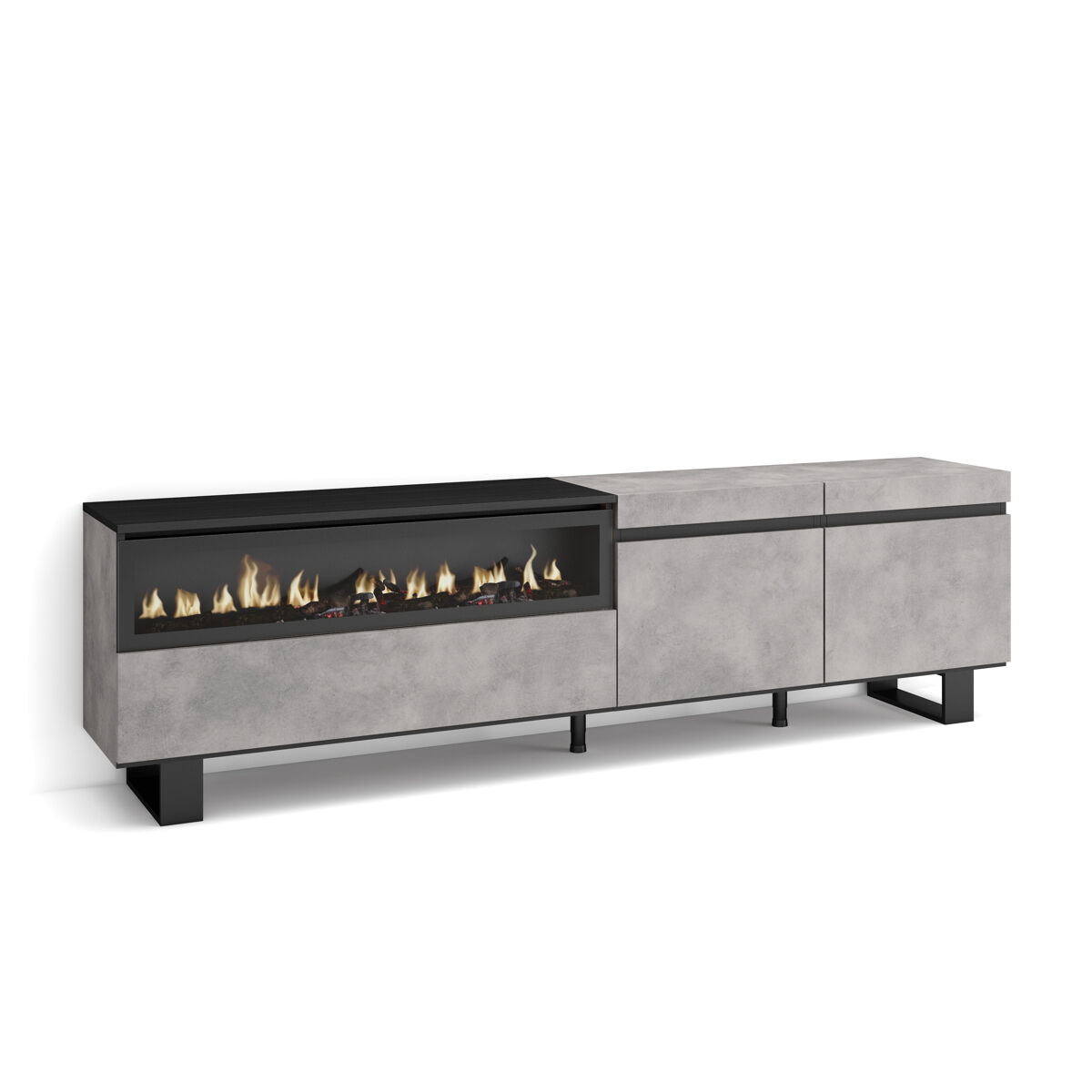 Mueble Tv, Wayl, Chimenea Eléctrica