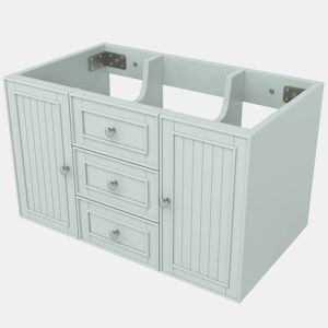 Móvel de casa de banho 78,5×46×46,8 cm - 3 gavetas, suspenso, moderno, muito espaço de arrumação - Verde
