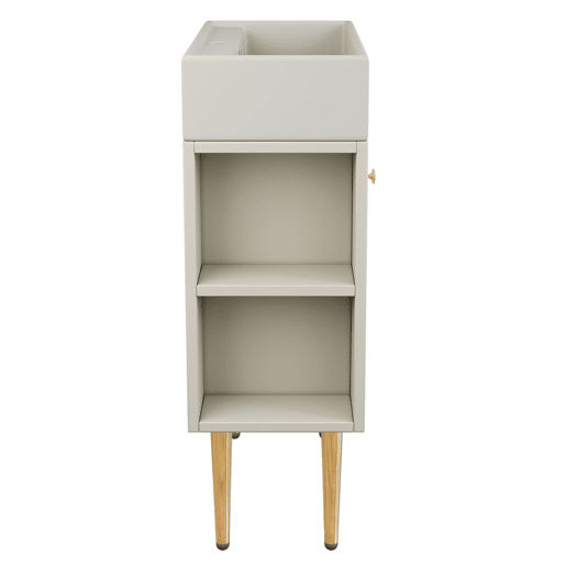 Móvel de casa de banho 55 cm - Lavatório com armário inferior, móveis para casas de banho pequenas - Branco