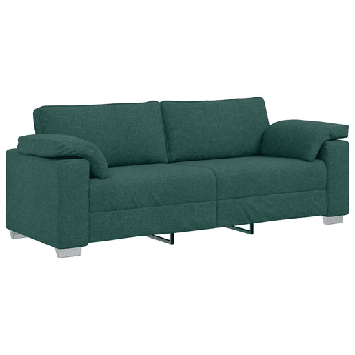 Sofá 3 lugares, Sofá fixo Verde Escuro 219 x 77 x 82 cm tecido