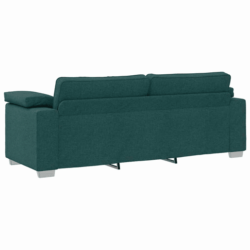 Sofá 3 lugares, Sofá fixo Verde Escuro 219 x 77 x 82 cm tecido