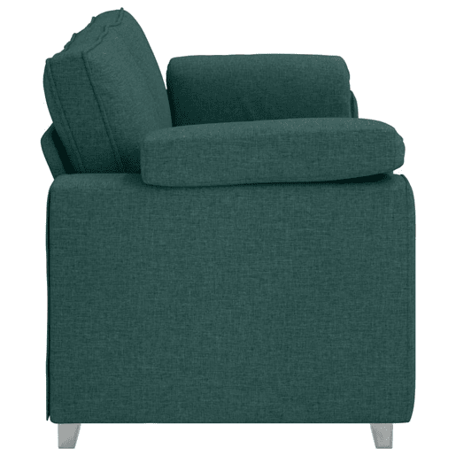 Sofá 3 lugares, Sofá fixo Verde Escuro 219 x 77 x 82 cm tecido