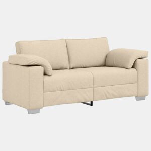 Sofá 3 lugares, Sofá fixo Creme 180 x 77 x 82 cm tecido