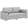 Sofá 3 lugares, Sofá fixo Cinza Nuvem 180 x 77 x 82 cm tecido