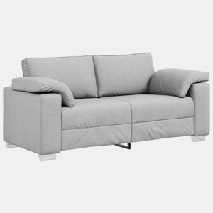 Sofá 3 lugares, Sofá fixo Cinza Nuvem 180 x 77 x 82 cm tecido