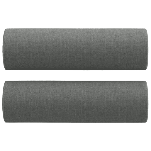 Sofá 2 lugares, Sofá fixo +almofadas decorativas 120cm tecido cinza-escuro