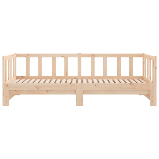 Sofá-cama, Sofá conversível com gavetão 90x200 cm madeira de pinho maciça