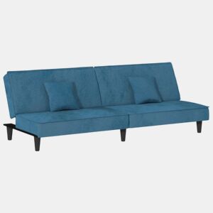 Sofá-cama, Sofá conversível veludo azul