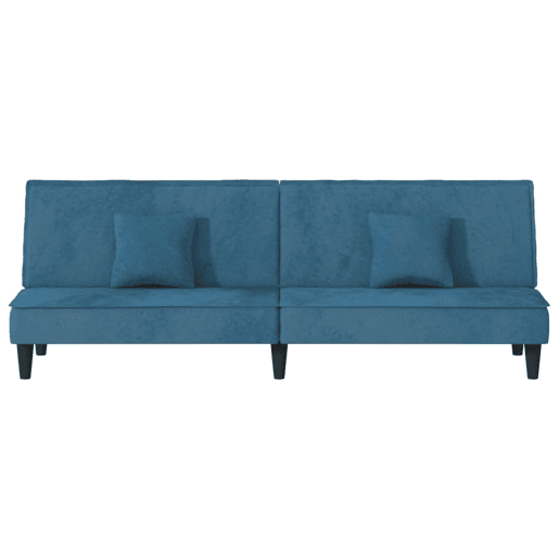Sofá-cama, Sofá conversível veludo azul Sofá-cama, Sofá conversível veludo azul