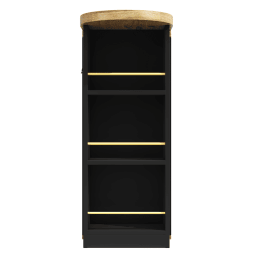 Mesa extensível 138x39x105 cm - estende até 220 cm, mesa de cozinha e sala de jantar, com veios de madeira - Cor madeira