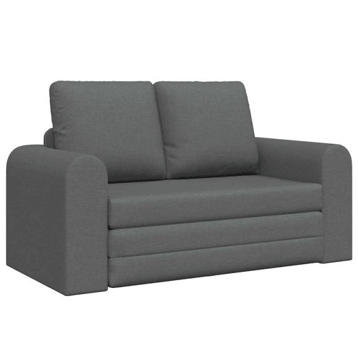 Sofá-cama, Sofá conversível Cinzento escuro 148 x 71 x 83 cm tecido