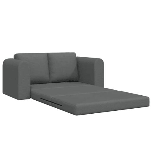 Sofá-cama, Sofá conversível Cinzento escuro 148 x 71 x 83 cm tecido