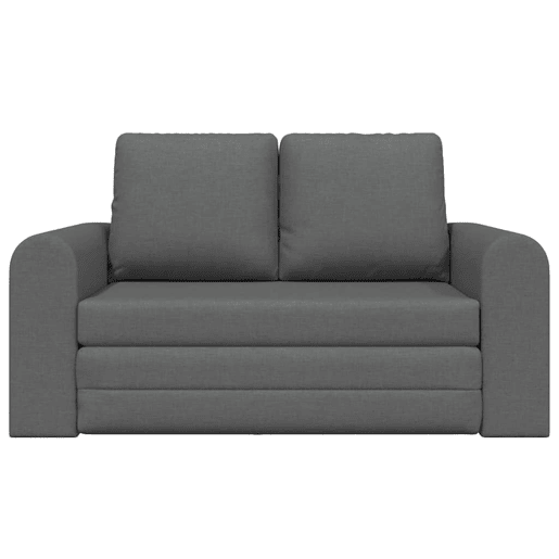 Sofá-cama, Sofá conversível Cinzento escuro 148 x 71 x 83 cm tecido
