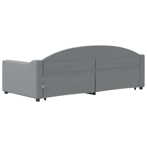 Sofá-cama, Sofá conversível c gavetão e gavetas 90x190 cm tecido cinzento-claro Sofá-cama, Sofá conversível c gavetão e gavetas 90x190 cm tecido cinzento-claro