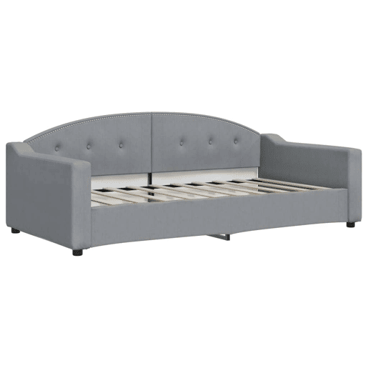 Sofá-cama, Sofá conversível c gavetão e gavetas 90x190 cm tecido cinzento-claro Sofá-cama, Sofá conversível c gavetão e gavetas 90x190 cm tecido cinzento-claro