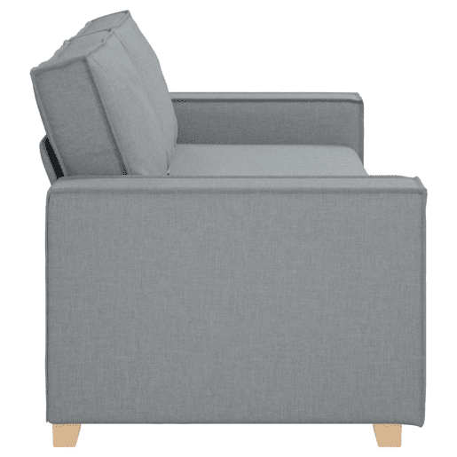 Sofá de 3 lugares - Sofá fixo cinza claro 180 cm Tecido