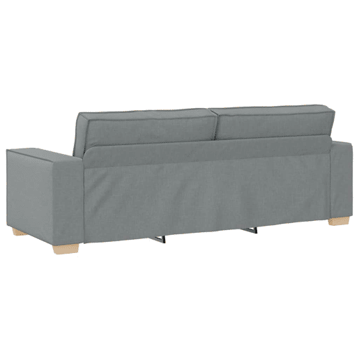 Sofá de 3 lugares - Sofá fixo cinza claro 180 cm Tecido