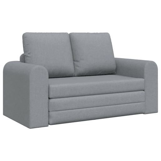 Sofá-cama, Sofá conversível Cinzento-claro 148 x 71 x 83 cm tecido