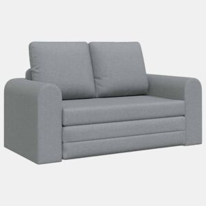 Sofá-cama, Sofá conversível Cinzento-claro 148 x 71 x 83 cm tecido