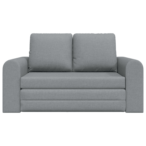 Sofá-cama, Sofá conversível Cinzento-claro 148 x 71 x 83 cm tecido