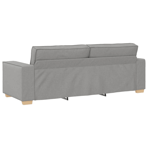 Sofá de 3 lugares - Sofá fixo cinza nuvem 180 cm tecido
