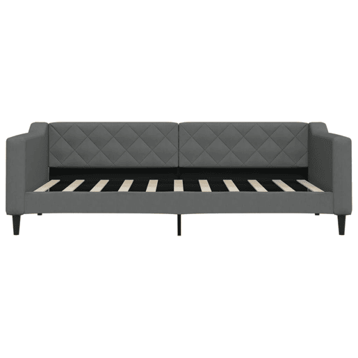 Sofá-cama, Sofá conversível com gavetão 90x190 cm tecido cinzento-escuro Sofá-cama, Sofá conversível com gavetão 90x190 cm tecido cinzento-escuro