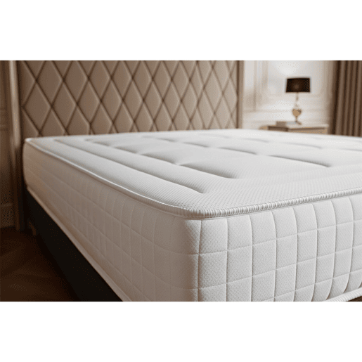 Conjunto de Estrado Preto + Colchão ROYAL PALACE BEDDING Balmoral (140x220 cm - Espuma Viscoelástica- Altura: 24 cm)