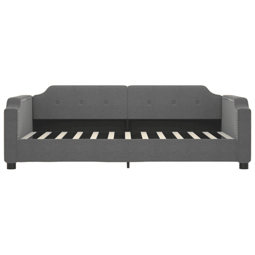 Sofá-cama, Sofá conversível c gavetão e gavetas 90x190 cm tecido cinzento-escuro Sofá-cama, Sofá conversível c gavetão e gavetas 90x190 cm tecido cinzento-escuro