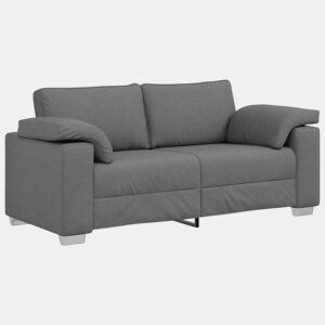 Sofá 3 lugares, Sofá fixo Cinza Escuro 180 x 77 x 82 cm tecido