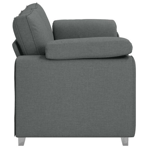 Sofá 3 lugares, Sofá fixo Cinza Escuro 180 x 77 x 82 cm tecido