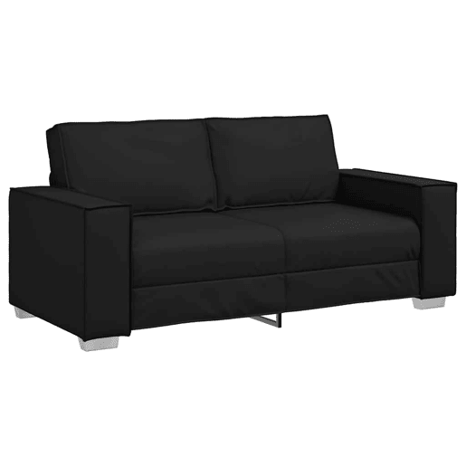 Sofá 3 lugares, Sofá fixo Preto 180 x 78 x 84 cm tecido