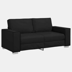 Sofá 3 lugares, Sofá fixo Preto 180 x 78 x 84 cm tecido