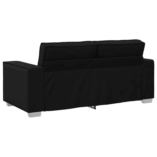 Sofá 3 lugares, Sofá fixo Preto 180 x 78 x 84 cm tecido