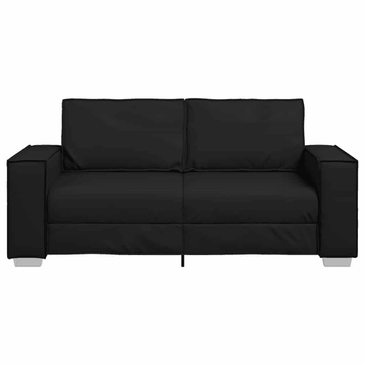 Sofá 3 lugares, Sofá fixo Preto 180 x 78 x 84 cm tecido