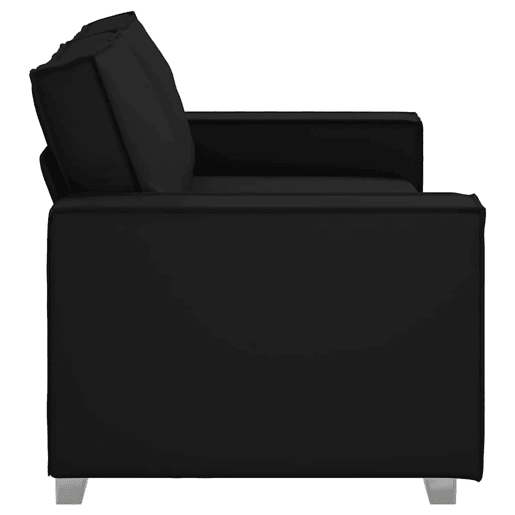 Sofá 3 lugares, Sofá fixo Preto 180 x 78 x 84 cm tecido