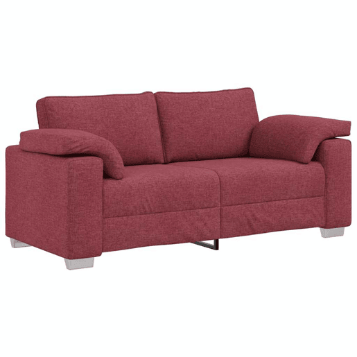 Sofá 3 lugares, Sofá fixo Vinho Vermelho 180 x 77 x 82 cm tecido