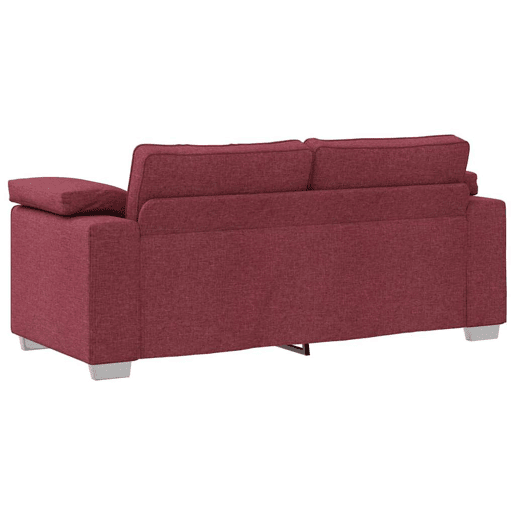 Sofá 3 lugares, Sofá fixo Vinho Vermelho 180 x 77 x 82 cm tecido