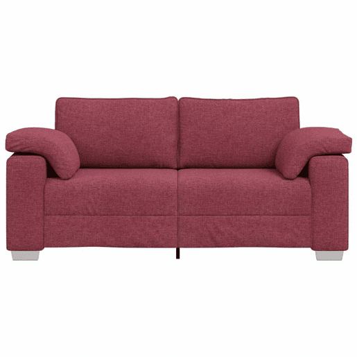 Sofá 3 lugares, Sofá fixo Vinho Vermelho 180 x 77 x 82 cm tecido