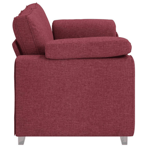 Sofá 3 lugares, Sofá fixo Vinho Vermelho 180 x 77 x 82 cm tecido