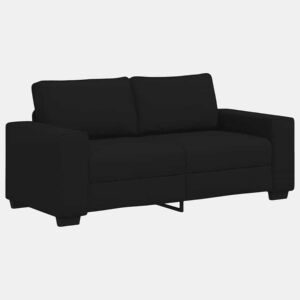 Sofá de 2 lugares - Sofá fixo tecido 140 cm preto
