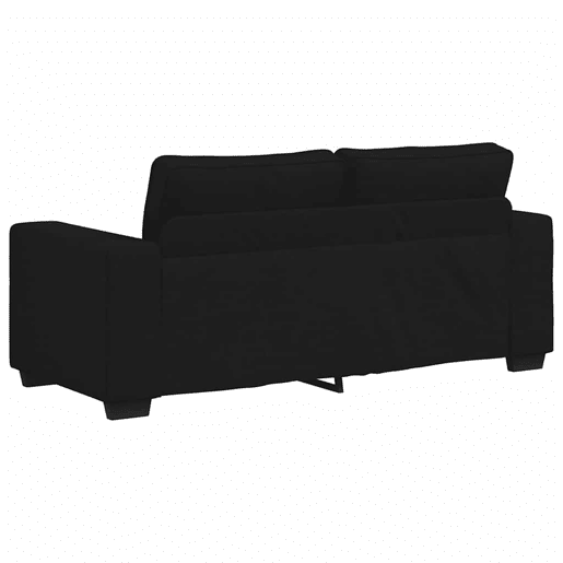 Sofá de 2 lugares - Sofá fixo tecido 140 cm preto