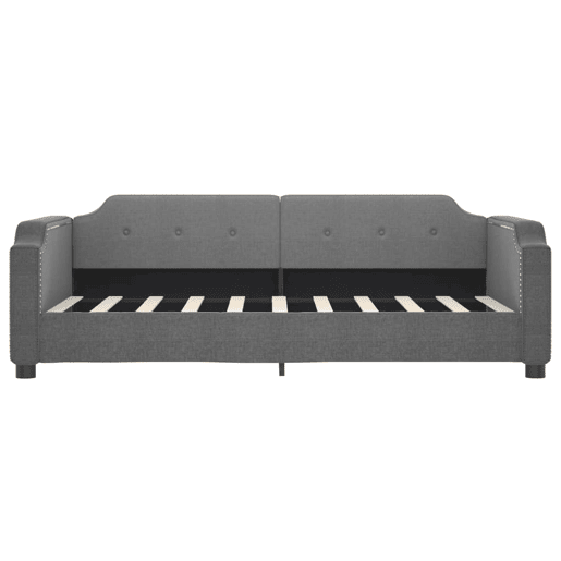 Sofá-cama, Sofá conversível com gavetão 90x190 cm tecido cinzento-escuro Sofá-cama, Sofá conversível com gavetão 90x190 cm tecido cinzento-escuro
