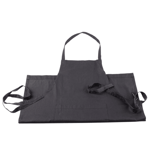 Conjunto de panelas San Ignacio de 12 peças em aço inoxidável com acabamento cromado, coleção Cassel + Avental de cozinha cinza escuro 100% algodão 75x80cm Conjunto de panelas San Ignacio de 12 peças em aço inoxidável com acabamento cromado, coleção Cassel + Avental de cozinha cinza escuro 100% algodão 75x80cm