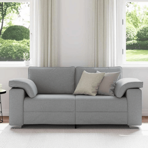 Sofá Cinzento-claro 180 x 77 x 82 cm tecido