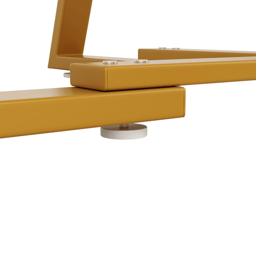 Mesa de jantar redonda 120 cm - Mesa de cozinha com pernas metálicas, efeito mármore, branca