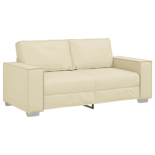 Sofá 3 lugares, Sofá fixo Creme 180 x 78 x 84 cm tecido